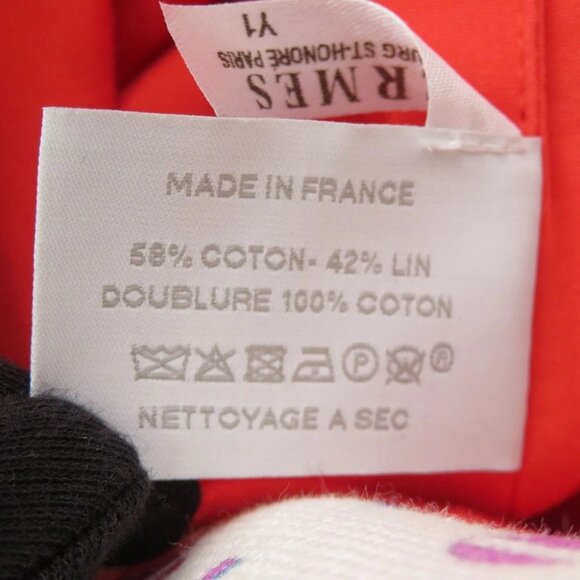 HERMES Petit Chartier Duffle Bag Cotton Multicolor - Picture 12 of 13